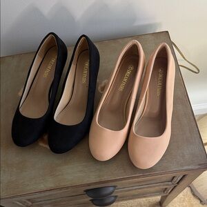 Dream Pairs Women's Black and Cream Flats
